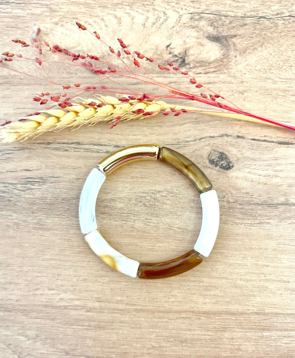 Bracelet fin bronze/doré